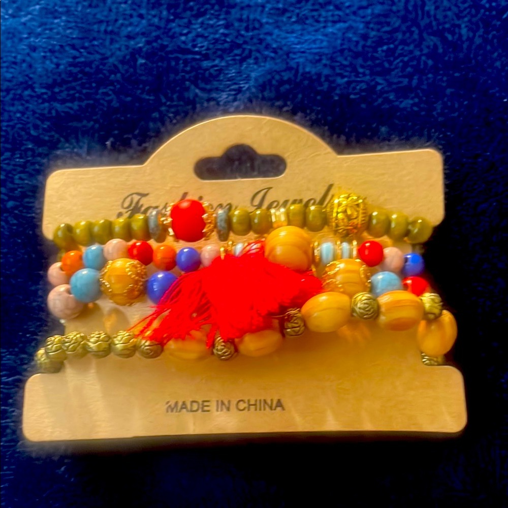 Colorful Beaded Bracelet Set
